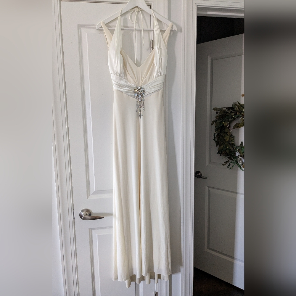 Elegant And Gorgeous Mary L Couture Petite Chiffon Dress Gown Size 0
